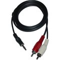 Obrázok pre výrobcu Kabel Jack (3,5mm) M- Cinch 2x M, 3m, čierna