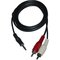 Obrázok pre výrobcu Kabel Jack (3,5mm) M- Cinch 2x M, 3m, čierna