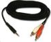 Obrázok pre výrobcu Kabel Jack (3,5mm) M- Cinch 2x M, 10m, čierna