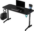 Obrázok pre výrobcu ULTRADESK Herný stôl FRAG - BLACK V3, 140x60 cm, 76 cm, s XXL podložkou pod myš, s ultradesk BEAM, držiak slúchadiel aj nápojov