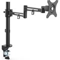 Obrázok pre výrobcu Polohovatelný držiak pre monitor, 10KG, svorka, 17"-30", otočný, 75x75/100x100, čierny