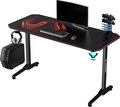 Obrázok pre výrobcu ULTRADESK Herný stôl FRAG - RED V3, 140x60 cm, 76 cm, s XXL podložkou pod myš, s ultradesk BEAM, držiak slúchadiel aj nápojov