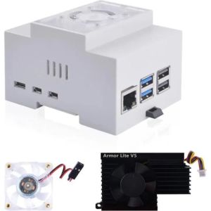 Obrázok pre výrobcu RASPBERRY Pi 5 DIN Krabička s chladičom (DSK018)