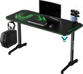 Obrázok pre výrobcu ULTRADESK Herný stôl FRAG - GREEN V3, 140x60 cm, 76 cm, s XXL podložkou pod myš, s ultradesk BEAM, držiak slúchadiel aj nápojov