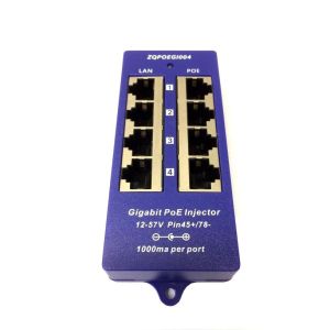 Obrázok pre výrobcu Gigabitový stíněný 4-portový PoE panel