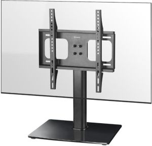 Obrázok pre výrobcu ONKRON Univerzálny výškovo nastaviteľný stolový stojan na TV a monitor, 26 až 55" TV, max 30 kg, čierny