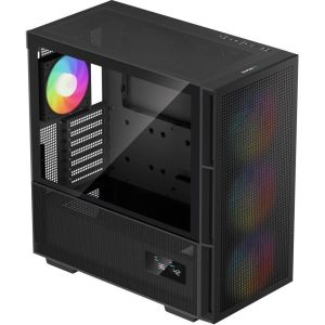 Obrázok pre výrobcu DEEPCOOL skříň CH560 Digital / MidT/ 3x140 a 120mm ARGB fan / USB 3.0 / USB-C/ tvrzené sklo / digitální displej / černá