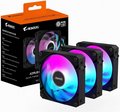 Obrázok pre výrobcu Gigabyte AORUS EZ CHAIN FAN 120, ARGB, black, 3-Pack
