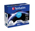 Obrázok pre výrobcu Verbatim Blu-ray M-DISC BD-R [ jewel case 5 | 100GB | 4x | Inkjet Printable ]