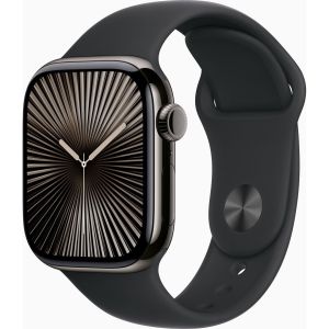 Obrázok pre výrobcu Apple Watch Series 10 GPS + Cellular 46mm Slate Titanium Case with Black Sport Band - S/M
