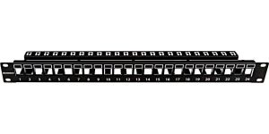 Obrázok pre výrobcu 19" patchpanel AMPARO pro 24 keystone SFA/SFB neosazený, 1U
