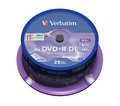 Obrázok pre výrobcu Verbatim DVD+R DL [ spindle 25 | 8,5GB | 8x |  MATT SILVER ]