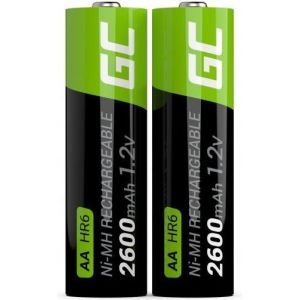 Obrázok pre výrobcu Green Cell Rechargeable Batteries 2x AA HR6 2600mAh