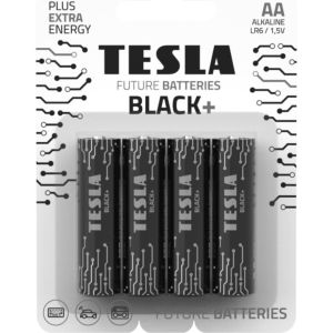 Obrázok pre výrobcu TESLA BLACK+ alkalická baterie AA (LR06, tužková, blister) 4 ks