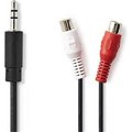 Obrázok pre výrobcu Nedis Audio Kabel | 3,5mm Zástrčka - 2x RCA Zásuvka | 0,5 m | Černá barva