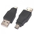 Obrázok pre výrobcu Redukcia (2.0), USB A M- USB mini M (5 pin), 0m, čierna, Logo
