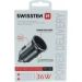 Obrázok pre výrobcu Adaptér do auta SWISSTEN 36W, 2 porty, USB-C, USB-A