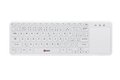 Obrázok pre výrobcu C-TECH klávesnice WLTK-01, bezdrátová klávesnice s touchpadem, bílá, USB,CZ/SK