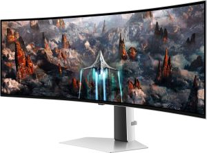 Obrázok pre výrobcu Samsung Odyssey OLED G9 (G93SC)/ 49" prohnutý/ 5120×1440/ OLED/ 0,03ms/ 250 cd/m2/ DP/ HDMI/ USB/ repro/ stříbrný