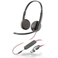 Obrázok pre výrobcu Poly Blackwire 3225 náhlavní souprava, 3.5 mm jack + USB-C/A adaptér, stereo