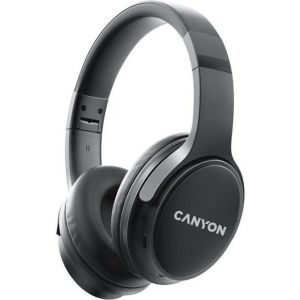 Obrázok pre výrobcu Canyon BTHS-4, OnRiff 4 Bluetooth bezdrôtové slúchadlá, 50 hod výdrž, skladacie, čierne