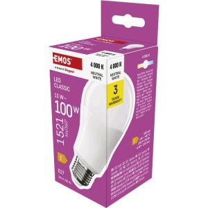 Obrázok pre výrobcu EMOS LED CLS A60 13W(100W) 1521lm E27 NW