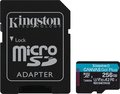 Obrázok pre výrobcu Kingston Canvas Go Plus A2 Micro SDXC 256GB /UHS-I U3 / Class 10/+ Adaptér