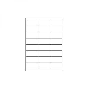 Obrázok pre výrobcu Logo etikety 66mm x 33.8mm, A4, matné, biele, 24 etikiet, 140g/m2, balené po 25 ks, pre atramentové a laserové tlačiarne