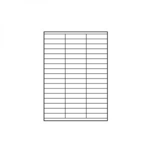 Obrázok pre výrobcu Logo etikety 70mm x 16.9mm, A4, matné, biele, 51 etiketa, 140g/m2, balené po 25 ks, pre atramentové a laserové tlačiarne