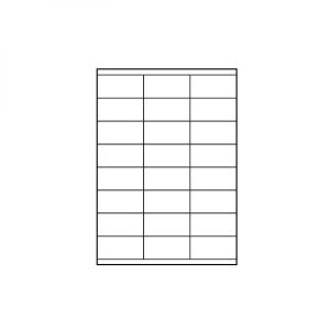 Obrázok pre výrobcu Logo etikety 70mm x 36mm, A4, matné, biele, 24 etikety, 140g/m2, balené po 25 ks, pre atramentové a laserové tlačiarne