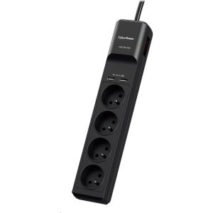 Obrázok pre výrobcu CyberPower přepěťová ochrana, 4 české zásuvky, 2x USB