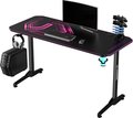 Obrázok pre výrobcu ULTRADESK Herný stôl FRAG - PINK V3, 140x60 cm, 76 cm, s XXL podložkou pod myš, s ultradesk BEAM, držiak slúchadiel aj nápojov