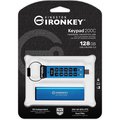 Obrázok pre výrobcu Kingston Ironkey Keypad 200C 128GB /USB 3.0/USB-C/Modrá