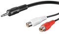 Obrázok pre výrobcu PremiumCord Kabel Jack 3.5mm-2xCINCH M/F 1,5m