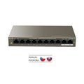 Obrázok pre výrobcu Tenda TEF1110P-8-102W PoE AT switch - 8x PoE 100 Mb/s + 2x Uplink 1 Gb/s, PoE max 102W, fanless