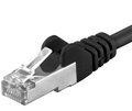 Obrázok pre výrobcu Premiumcord Patch kabel CAT6a S-FTP, RJ45-RJ45, AWG 26/7 0,25m černá