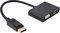 Obrázok pre výrobcu GEMBIRD DisplayPort male to HDMI female + VGA female adapter cable black
