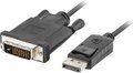 Obrázok pre výrobcu LANBERG cable Displayport M V1.2->DVI-D M 24+1 3m Black DUAL LINK