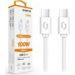 Obrázok pre výrobcu Datový kabel ALIGATOR POWER 100W, USB-C/USB-C 5A, 1,5m bílý