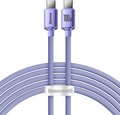 Obrázok pre výrobcu Baseus CAJY000705 Crystal Shine Series Datový Kabel USB-C - USB-C 100W 2m Purple