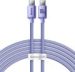Obrázok pre výrobcu Baseus CAJY000705 Crystal Shine Series Datový Kabel USB-C - USB-C 100W 2m Purple