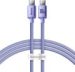 Obrázok pre výrobcu Baseus CAJY000605 Crystal Shine Series Datový Kabel USB-C - USB-C 100W 1,2m Purple