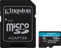 Obrázok pre výrobcu KINGSTON 128GB microSDXC Canvas Go Plus Gen4 200MB/s A2 U3 V30 Card + Adapter