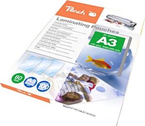 Obrázok pre výrobcu Peach Fólia laminovacia, A3, 80mic, transparentná, termál., 100ks