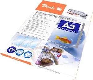 Obrázok pre výrobcu PEACH laminovací folie A3 (303x426mm), 100mic, lesklé, 100 ks