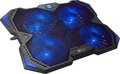 Obrázok pre výrobcu Chladící podložka C-TECH Zefyros (GCP-01B), casual gaming, 17,3", modré podsvícení, regulace otáček