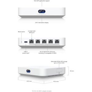 Obrázok pre výrobcu Ubiquiti UniFi Cloud Gateway MAX (UniFi gateways podporou IPS/IDS + controller + NVR 512GB)