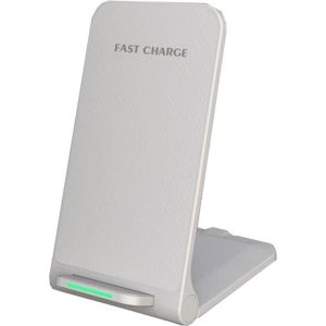 Obrázok pre výrobcu 1stCOOL bezdrátová QI nabíječka H18, skládací stojánek, USB-C, bílá