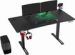Obrázok pre výrobcu ULTRADESK Herný stôl LEVEL V2 GREEN, 140x68cm, 72-117cm, elektricky nastaviteľná výška, s XXL podložkou pod myš, držiak slúchadiel