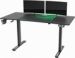 Obrázok pre výrobcu ULTRADESK Herný stôl LEVEL V2 GREEN, 140x68cm, 72-117cm, elektricky nastaviteľná výška, s XXL podložkou pod myš, držiak slúchadiel